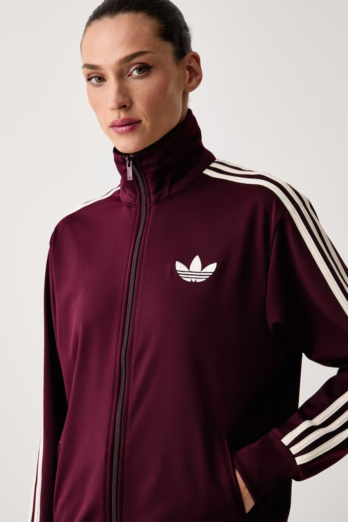 adidas Originals суичър с цип дамски Firebird бордо LC6500
