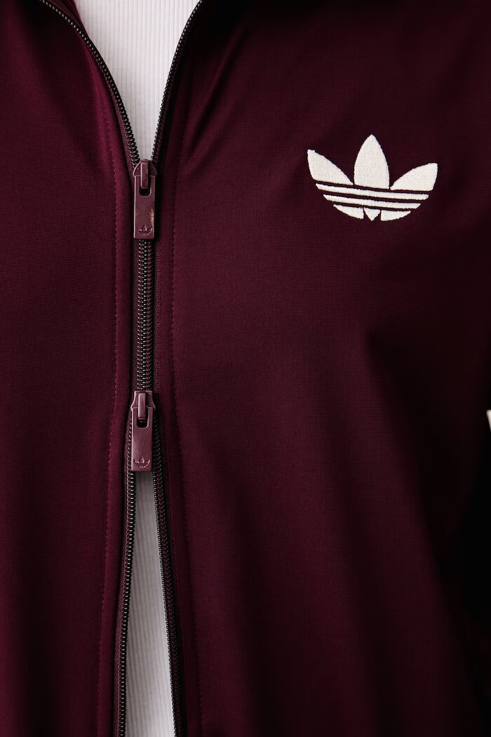 adidas Originals суичър с цип дамски Firebird бордо LC6500