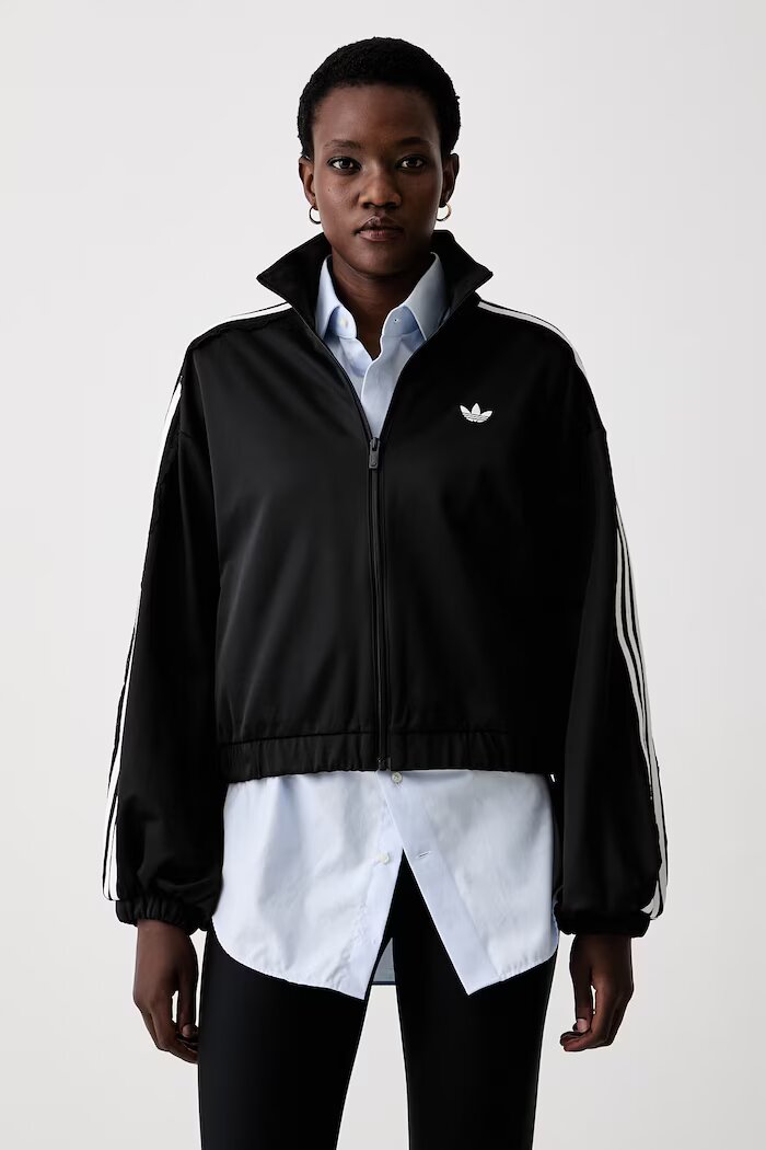adidas Originals суичър с цип дамски Lace Injection черен LG4279
