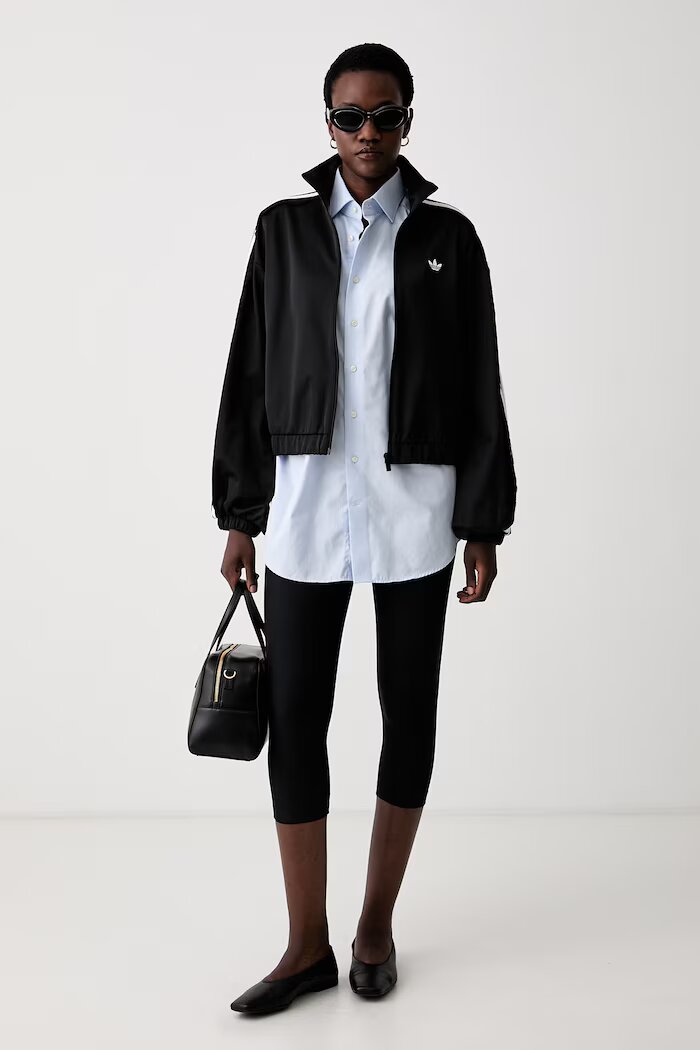adidas Originals суичър с цип дамски Lace Injection черен LG4279