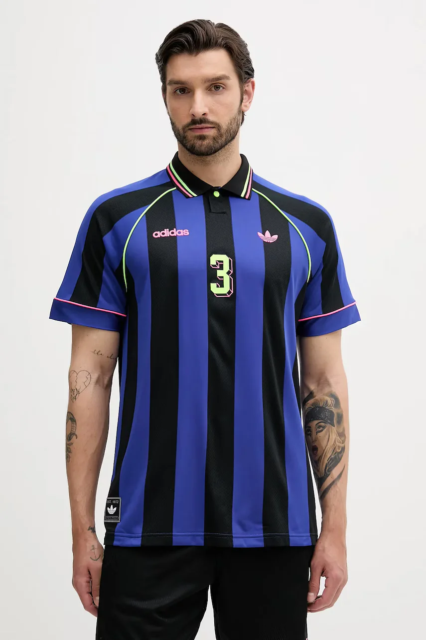 adidas Originals Тениска с яка Jcquard Jersey