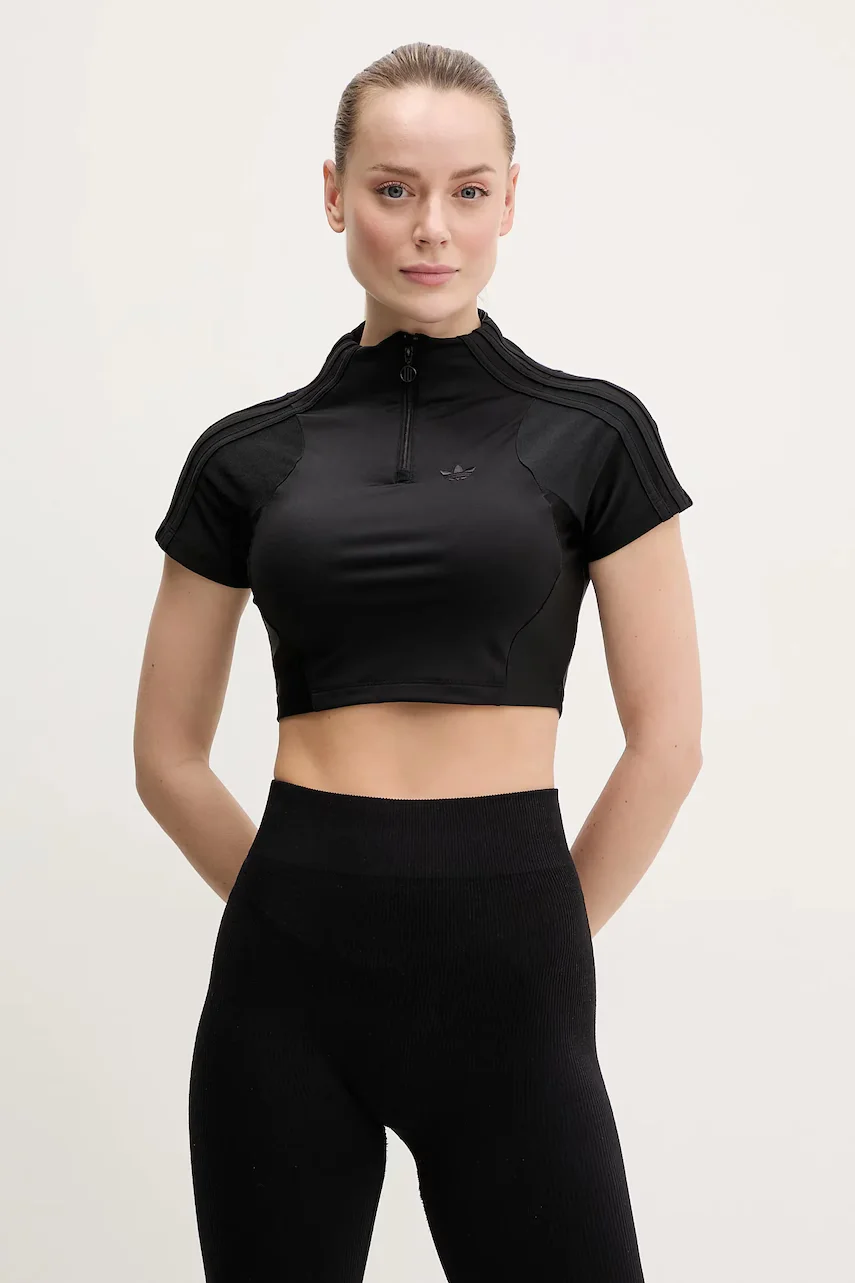 adidas Originals Тениска Zip Up Crop Top