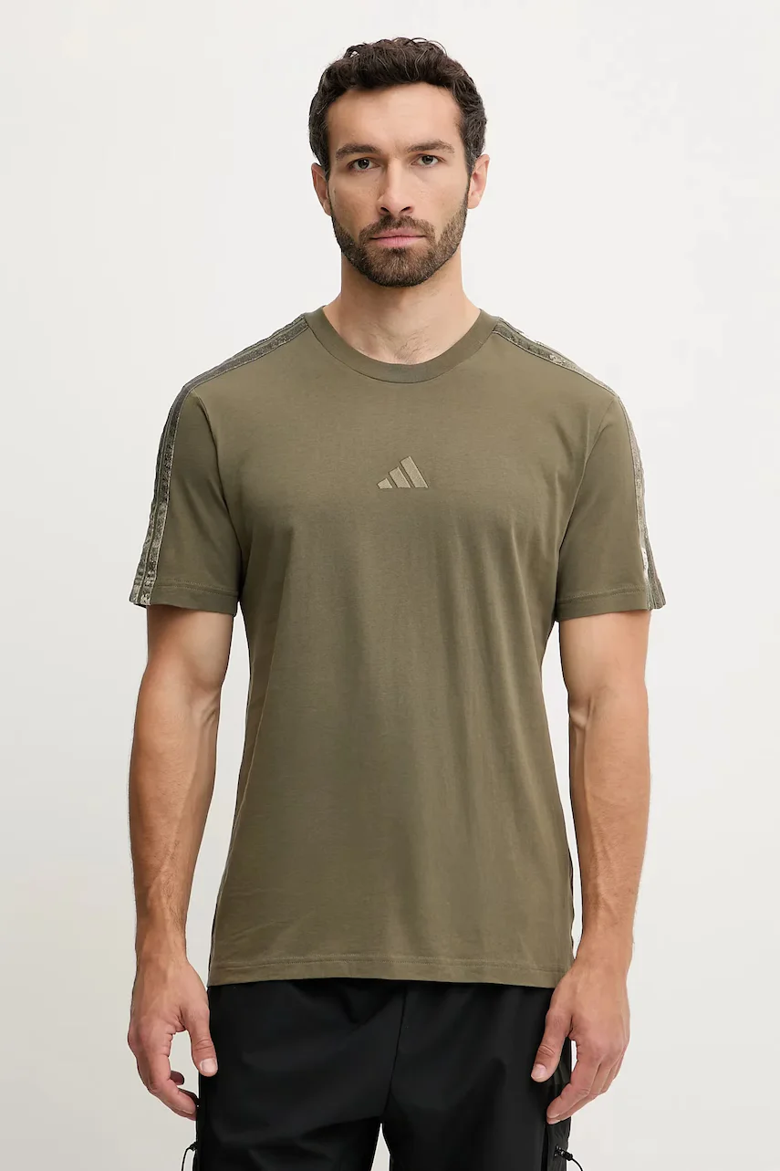 adidas Памучна тениска AOP Colourblock T-Shirt