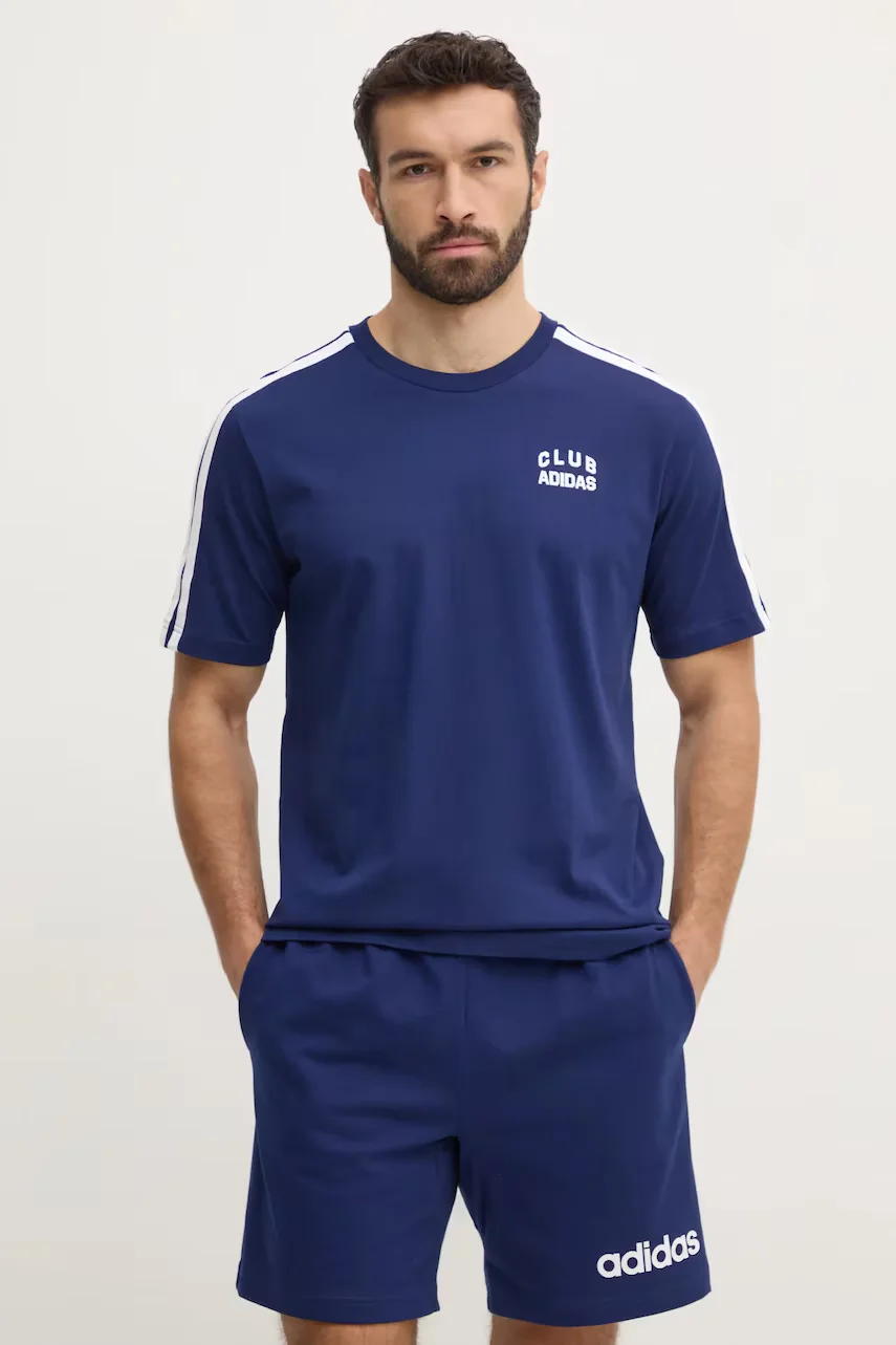 adidas Памучна тениска M C COLLE Collegiate