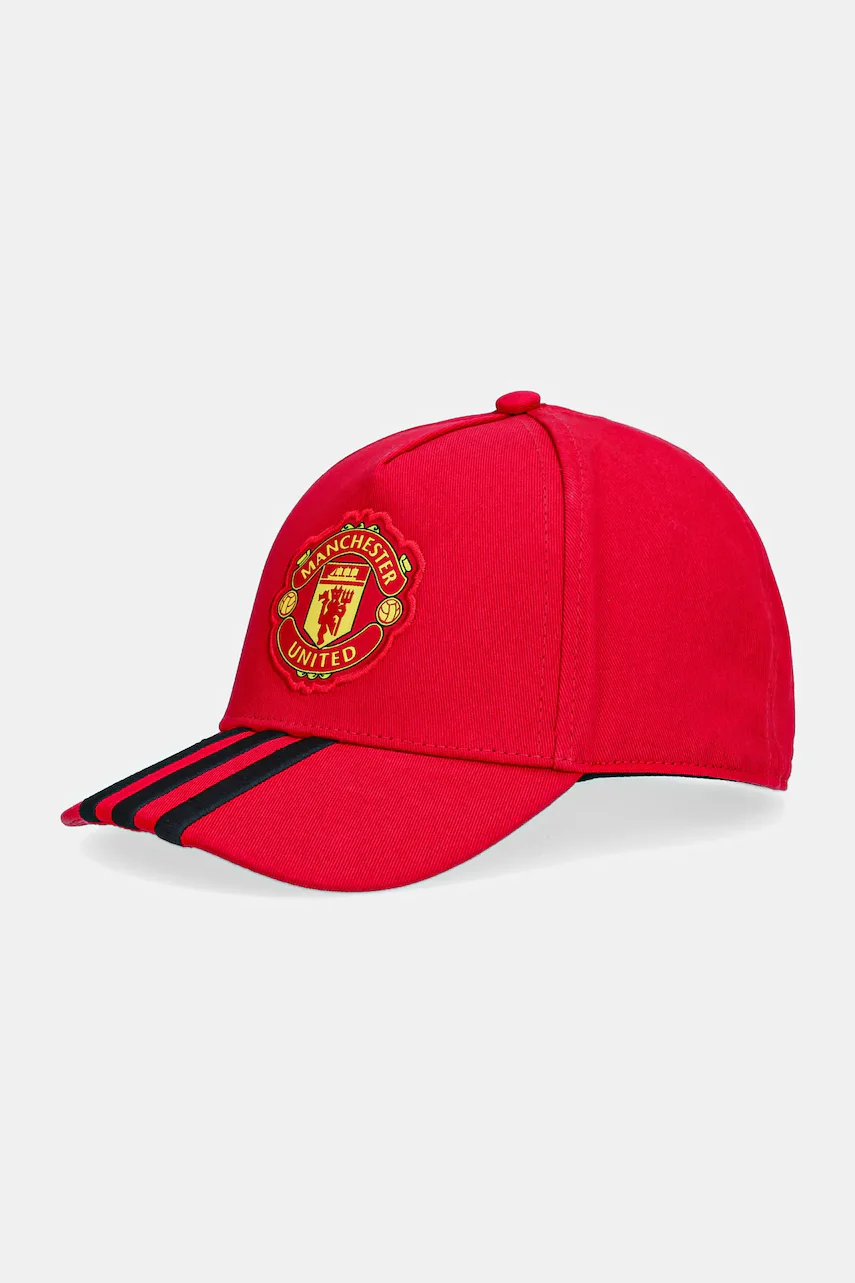 adidas Performance Детска памучна шапка с козирка Manchester United