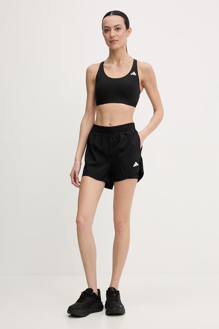 adidas Performance Спортен сутиен Optime Essentials в черно с изчистен дизайн JN6892