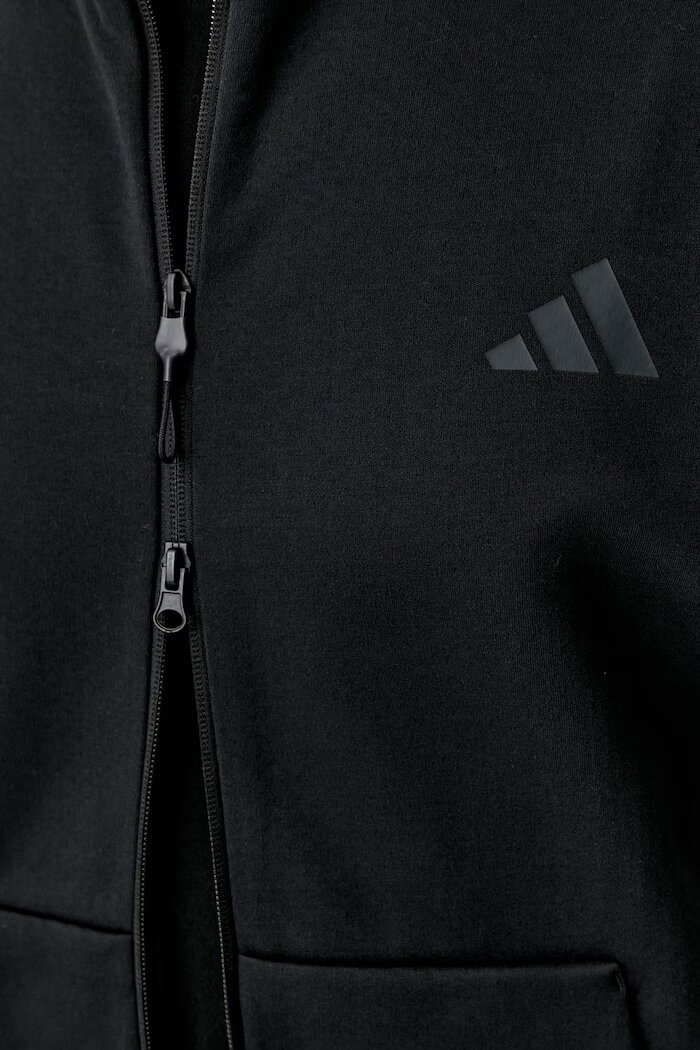 adidas суичър с цип мъжки с памук Z.N.E. черен KF3827