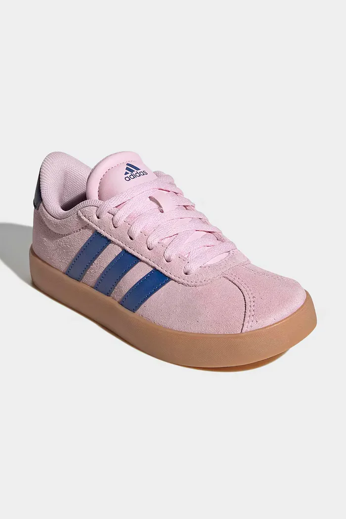 adidas VL COURT 3.0 маратонки за деца от велур розови KI6492