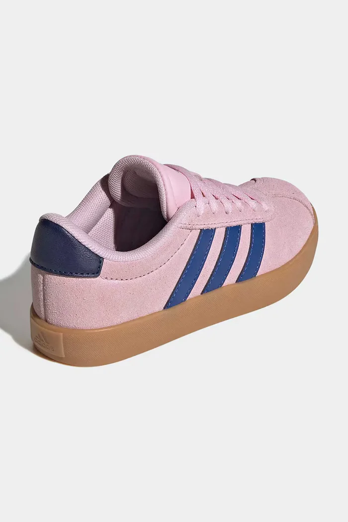 adidas VL COURT 3.0 маратонки за деца от велур розови KI6492
