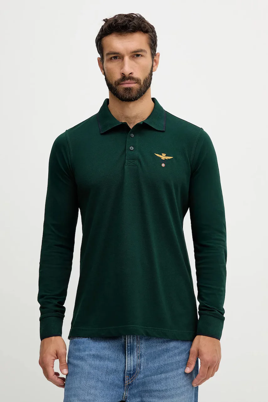 Aeronautica Militare Памучна блуза с дълги ръкави