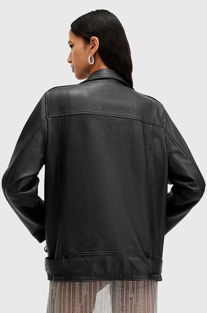AllSaints Кожено яке BILLIE в черно преходен модел W091LB
