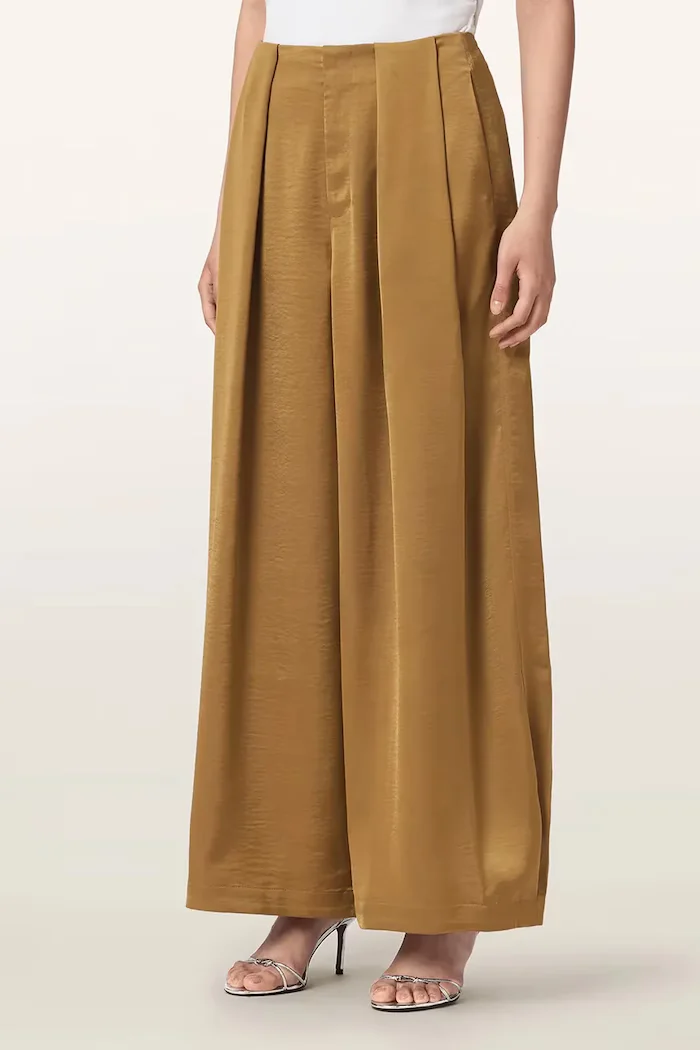 AllSaints панталон дамски LOLA жълт W012TF