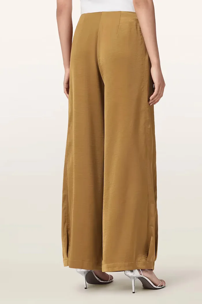 AllSaints панталон дамски LOLA жълт W012TF