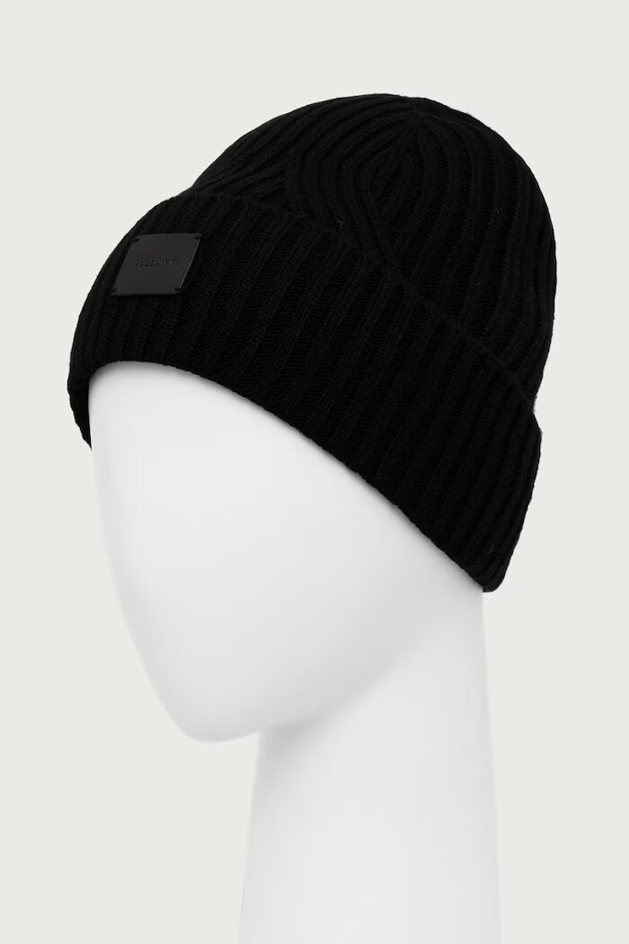 AllSaints шапка дамска с вълна черна W079XF