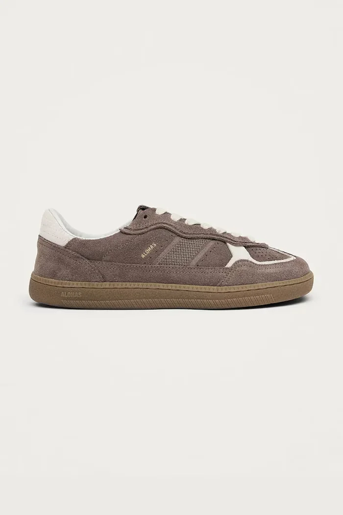 Alohas Tb.00 Barefoot Rife маратонки дамски от велур кафяви S101316-10