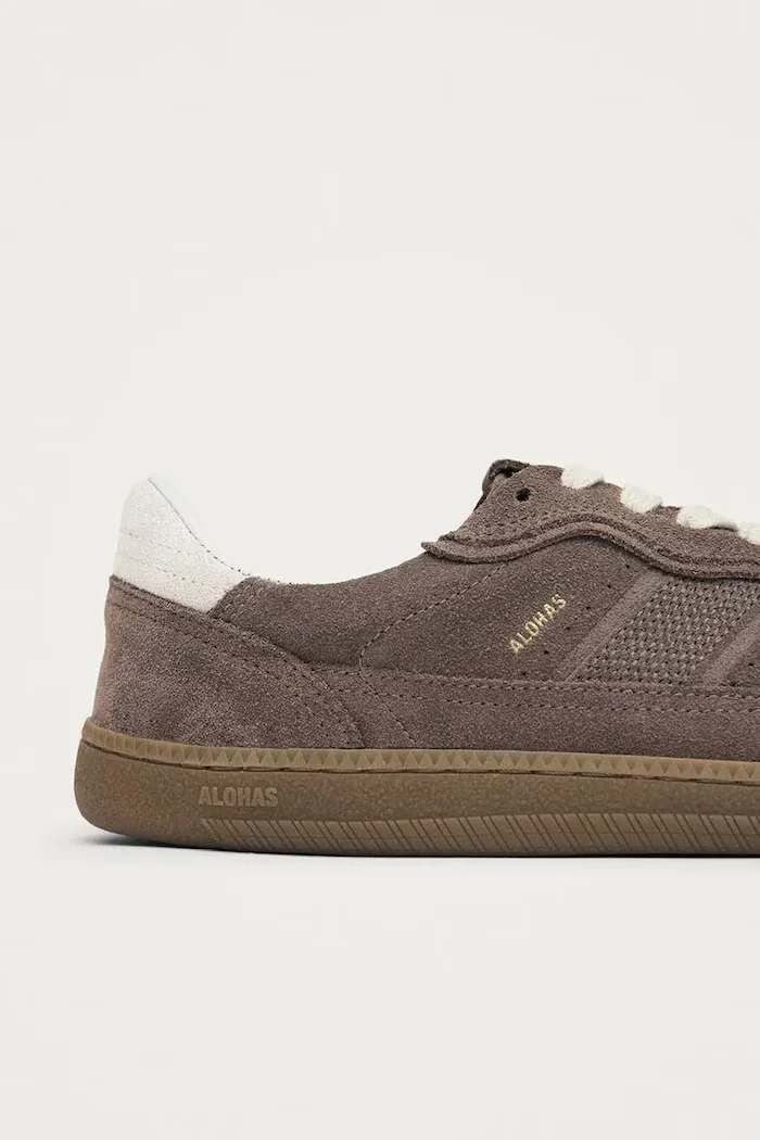 Alohas Tb.00 Barefoot Rife маратонки дамски от велур кафяви S101316-10