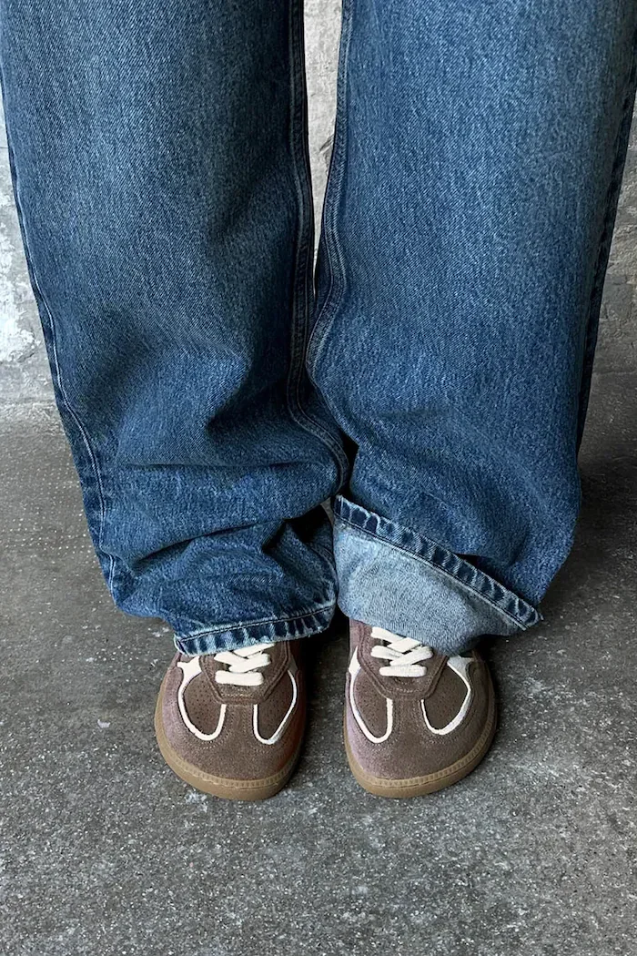 Alohas Tb.00 Barefoot Rife маратонки дамски от велур кафяви S101316-10