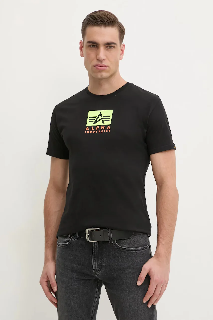 Alpha Industries Памучна тениска Satin Logo T