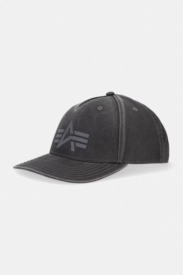 Alpha Industries шапка с козирка от деним DTM Logo Baseball черна 268917