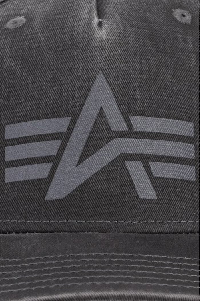 Alpha Industries шапка с козирка от деним DTM Logo Baseball черна 268917