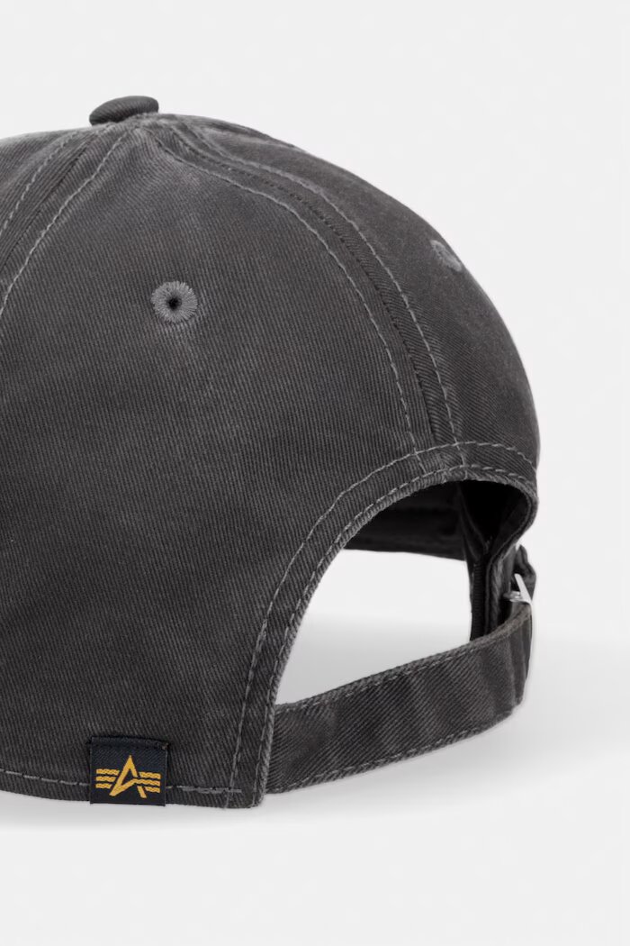 Alpha Industries шапка с козирка от деним DTM Logo Baseball черна 268917