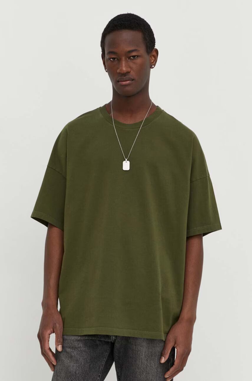 American Vintage Памучна тениска T-SHIRT ML COL ROND