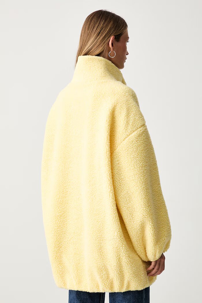 American Vintage поларен суичър дамски жълт HOK17A