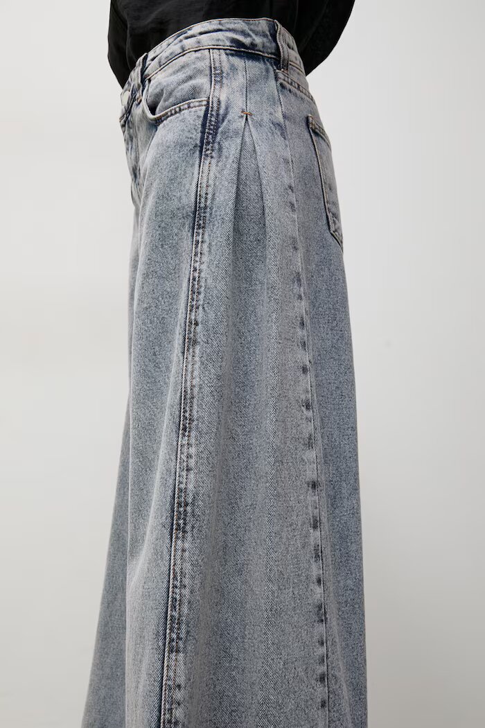 Answear.LAB дънки wide leg дамски сини