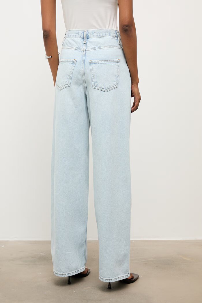 Answear.LAB дънки wide leg дамски сини