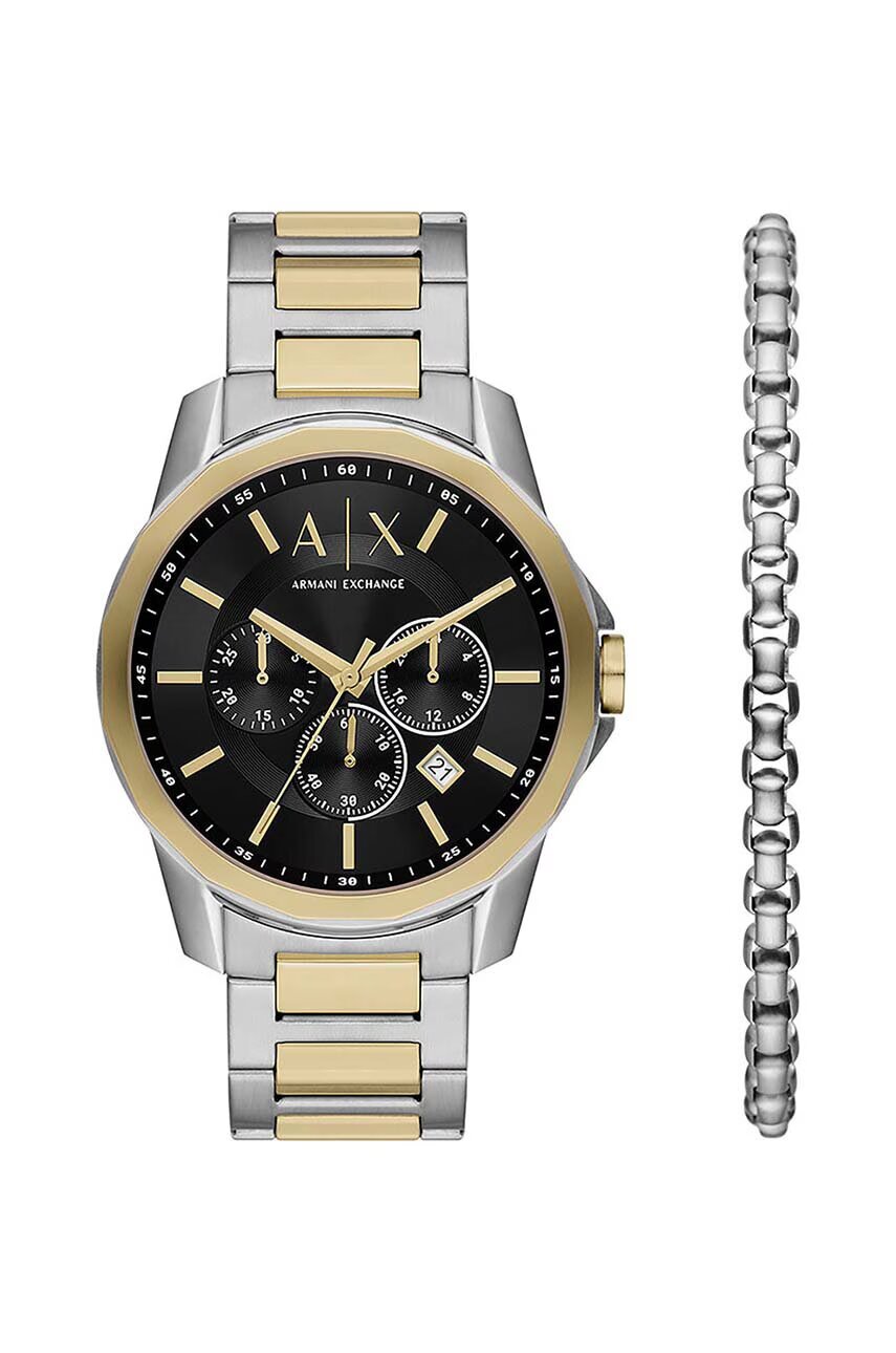 Armani Exchange Часовник и гривна