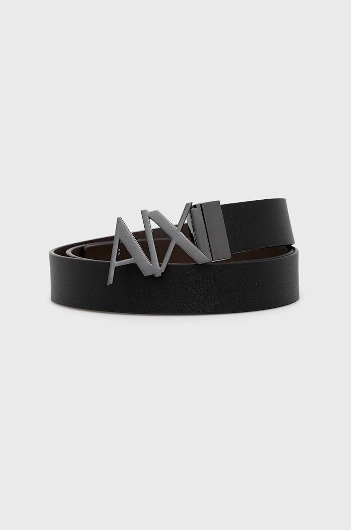 Armani Exchange колан мъжки от кожа черен 951017 CC505