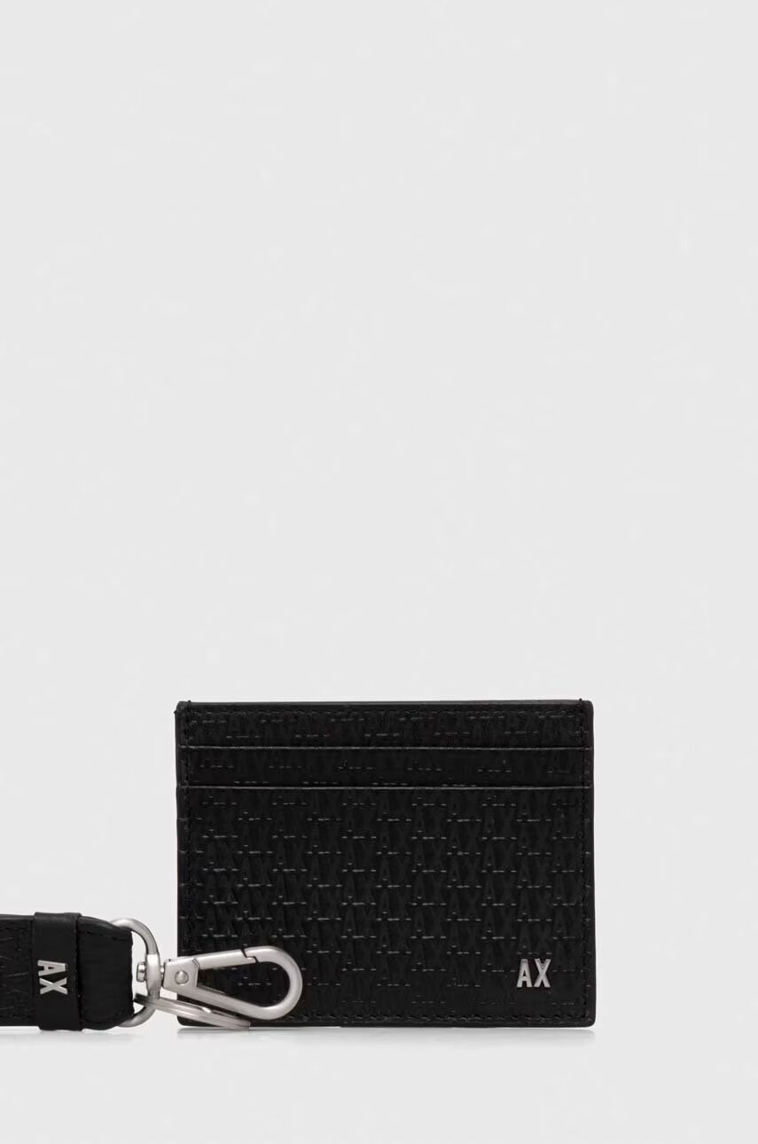 Armani Exchange Кожен калъф за карти и ключодържател
