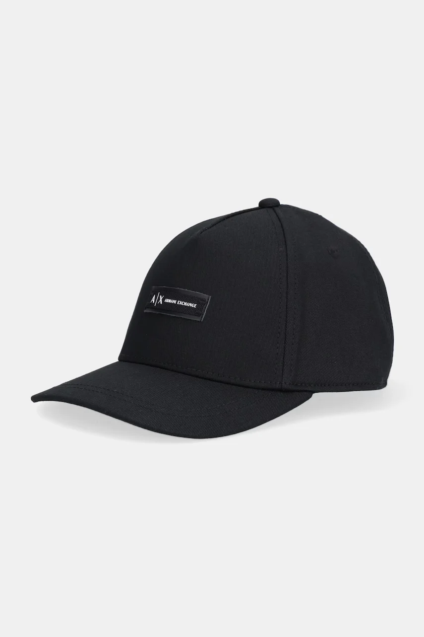 Armani Exchange Памучна шапка с козирка
