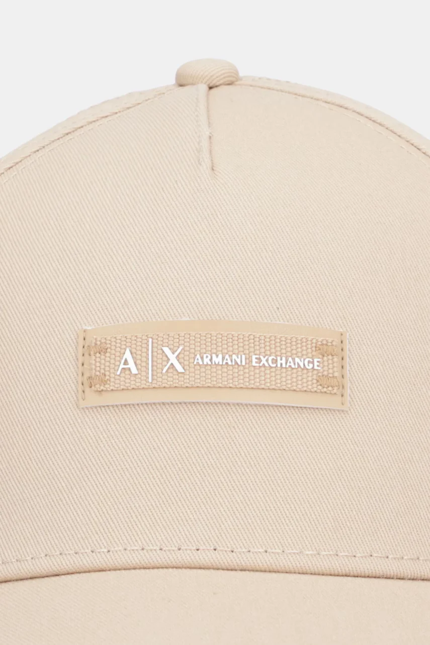 Armani Exchange Памучна шапка с козирка
