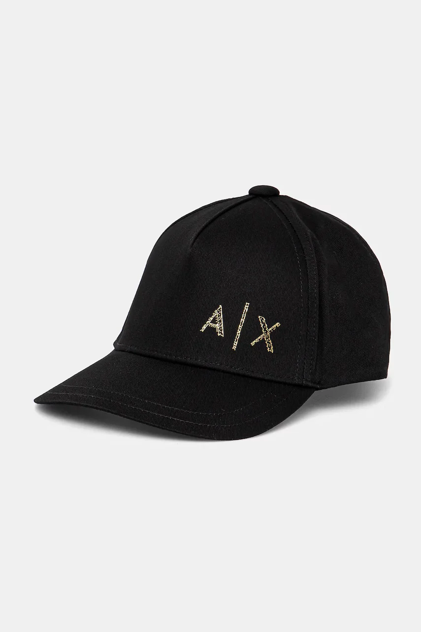 Armani Exchange Памучна шапка с козирка