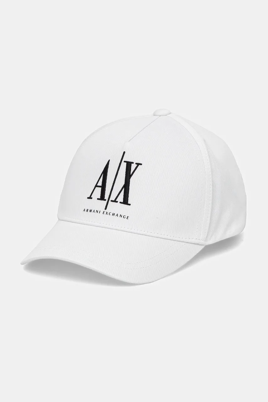 Armani Exchange Памучна шапка с козирка