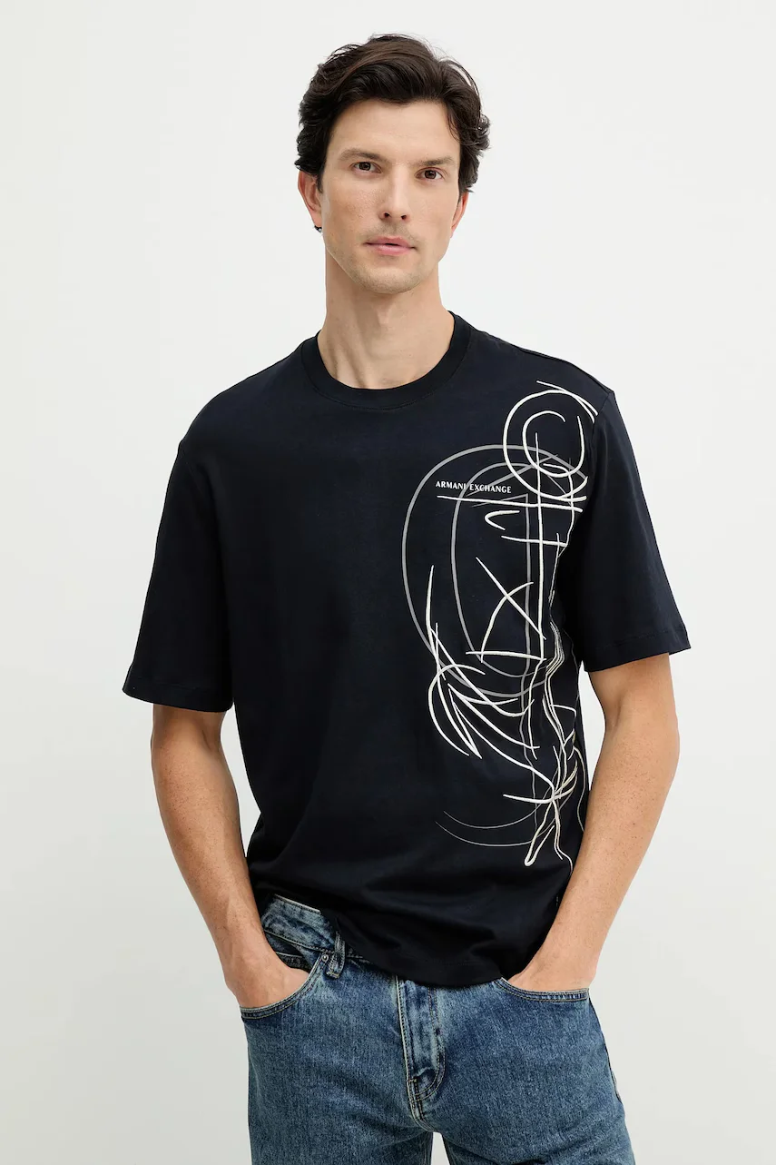 Armani Exchange Памучна тениска