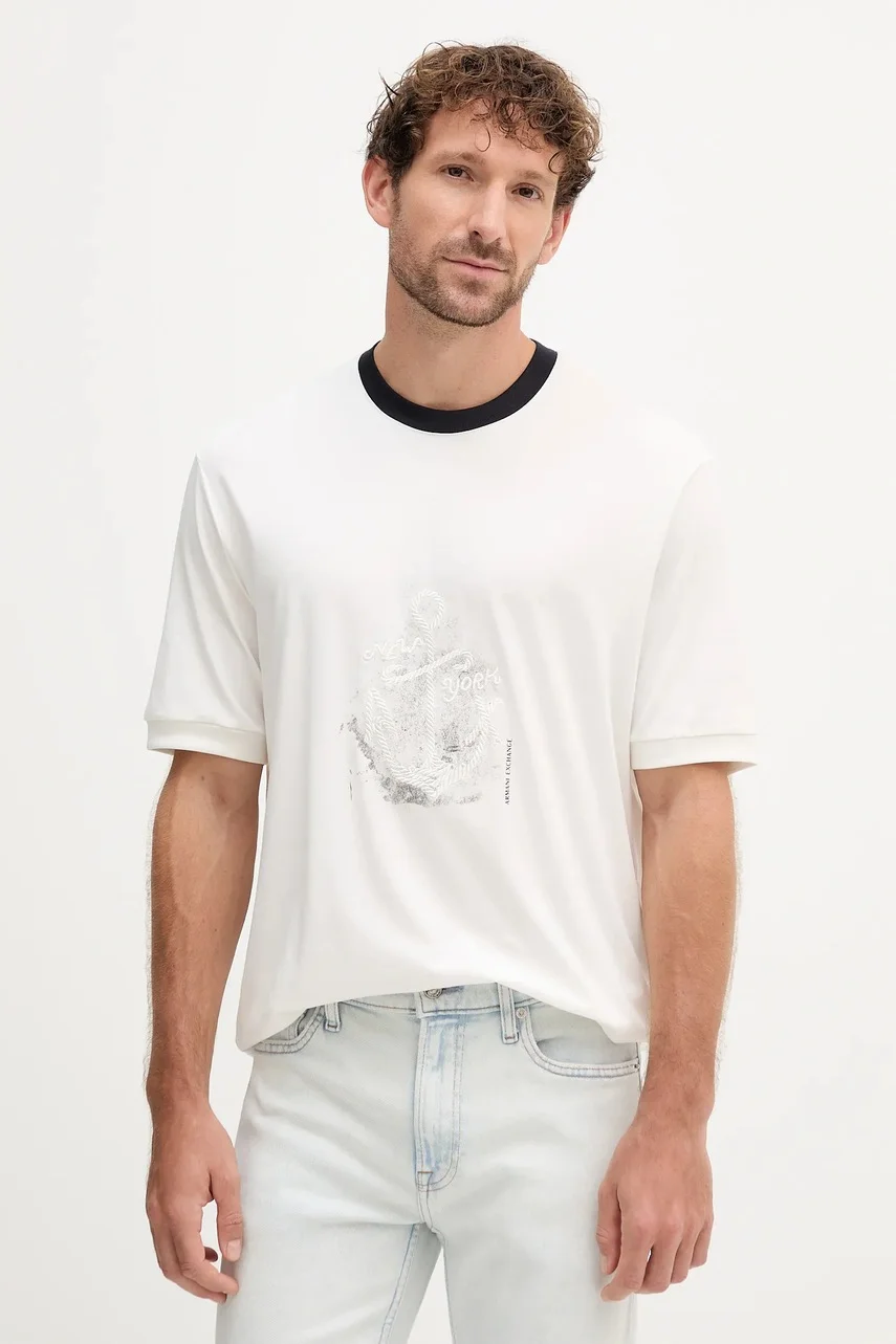 Armani Exchange Памучна тениска