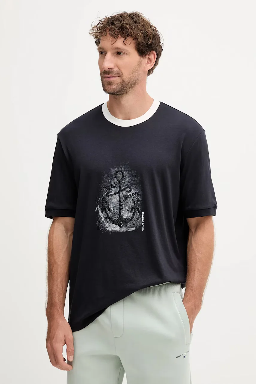 Armani Exchange Памучна тениска