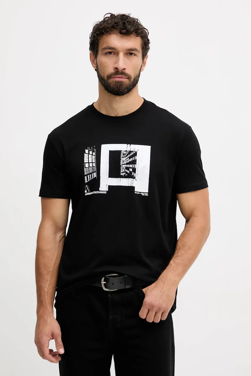Armani Exchange Памучна тениска