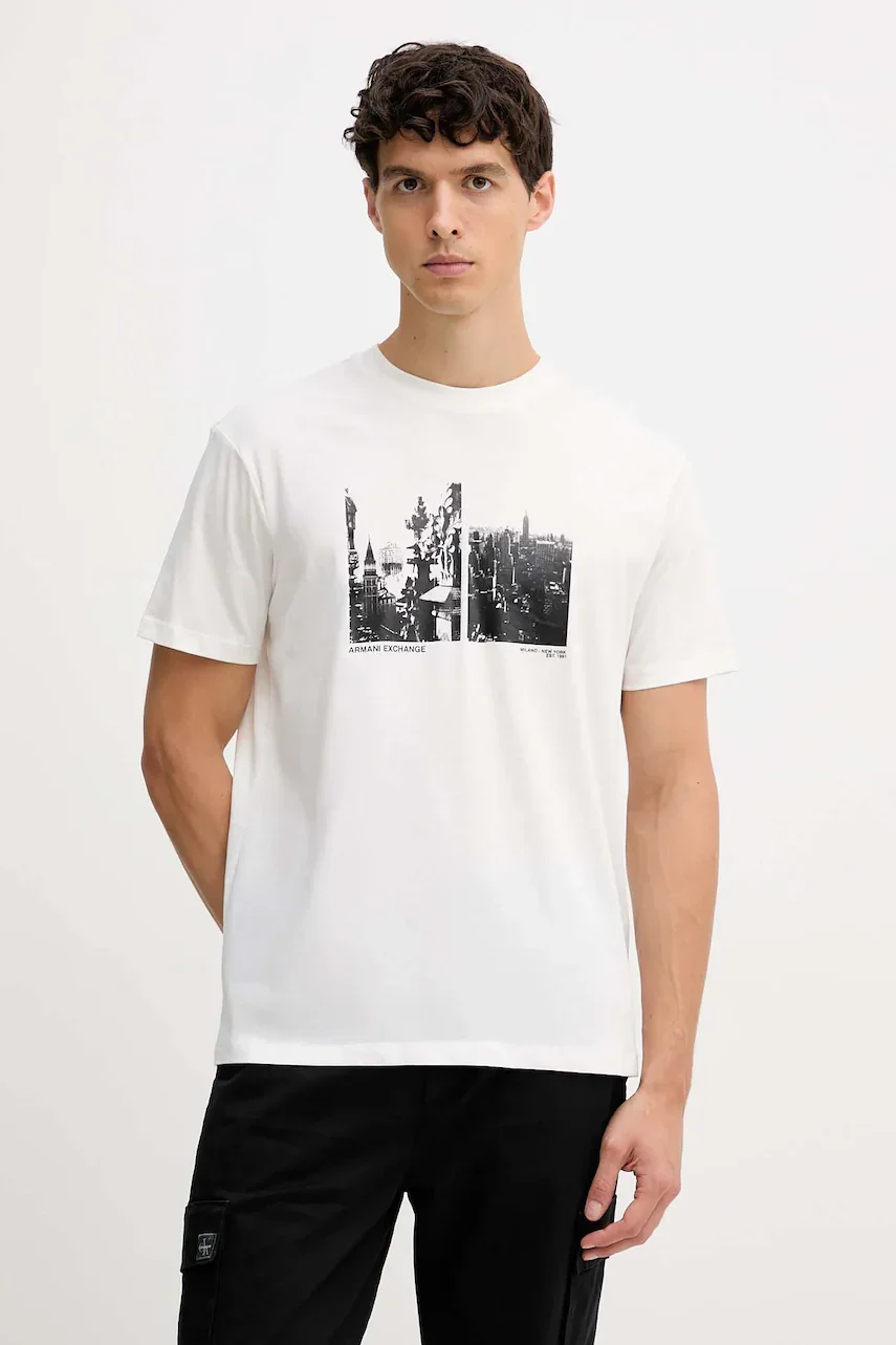 Armani Exchange Памучна тениска