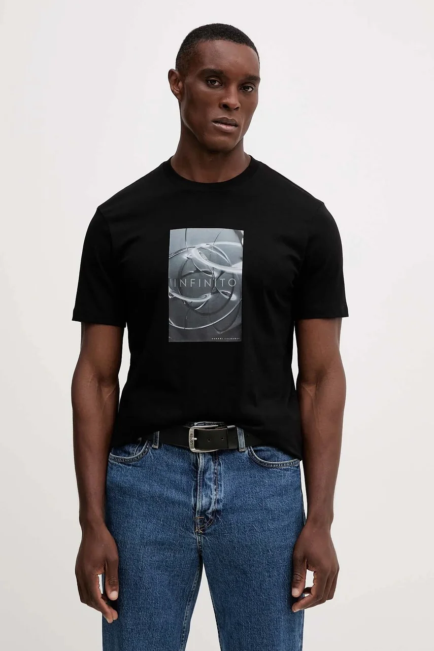Armani Exchange Памучна тениска