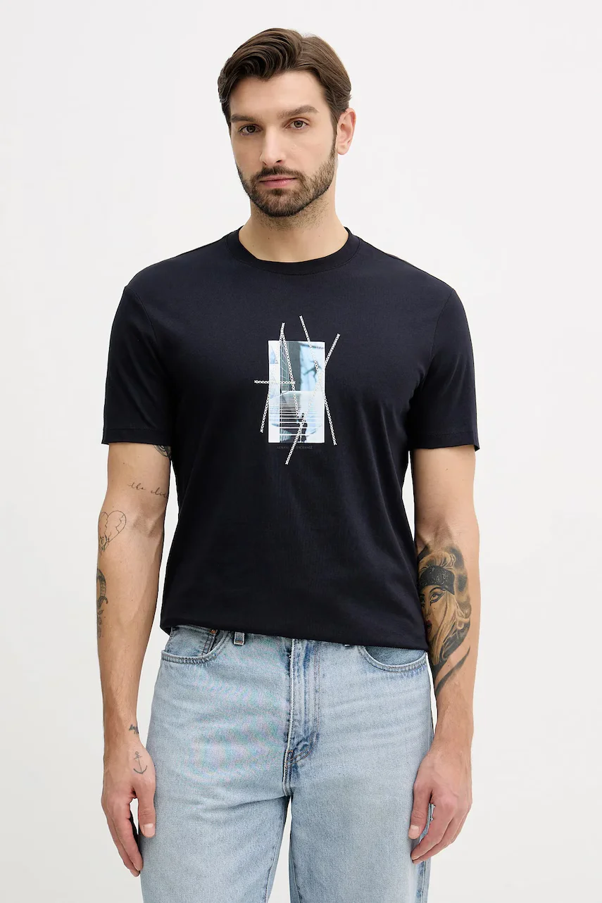 Armani Exchange Памучна тениска
