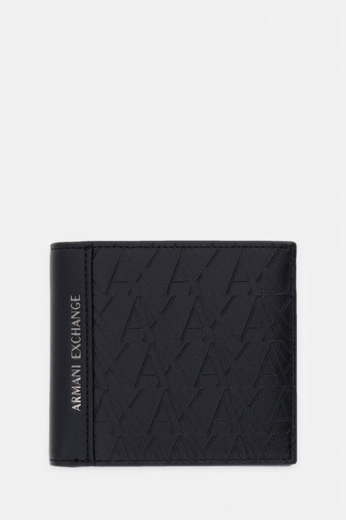 Armani Exchange портфейл мъжки от имитация на кожа черен XM000167 AF26662