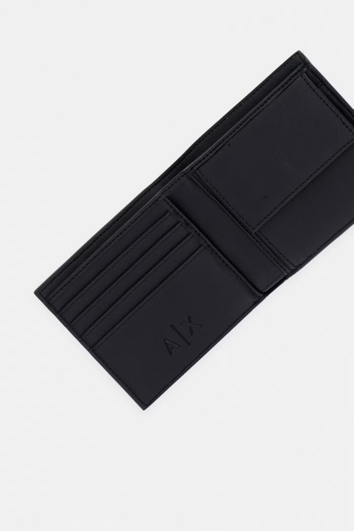 Armani Exchange портфейл мъжки от имитация на кожа черен XM000167 AF26662