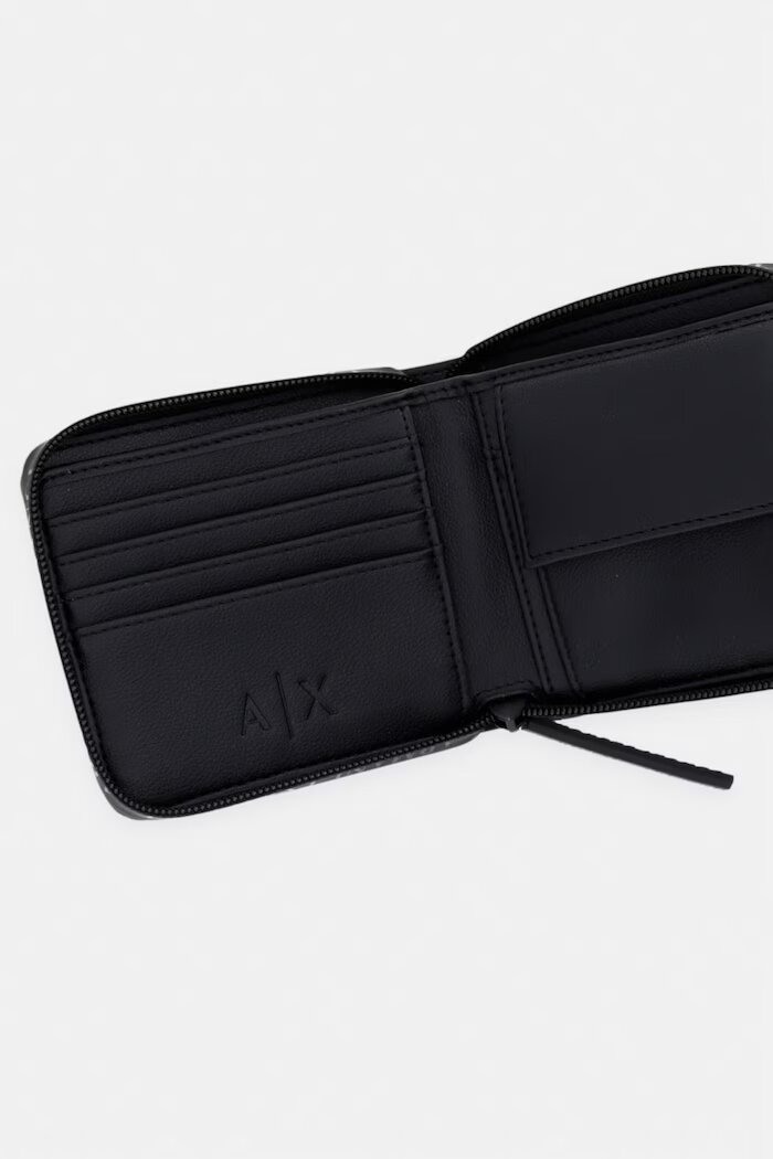 Armani Exchange портфейл мъжки от имитация на кожа черен XM003370 AF26679