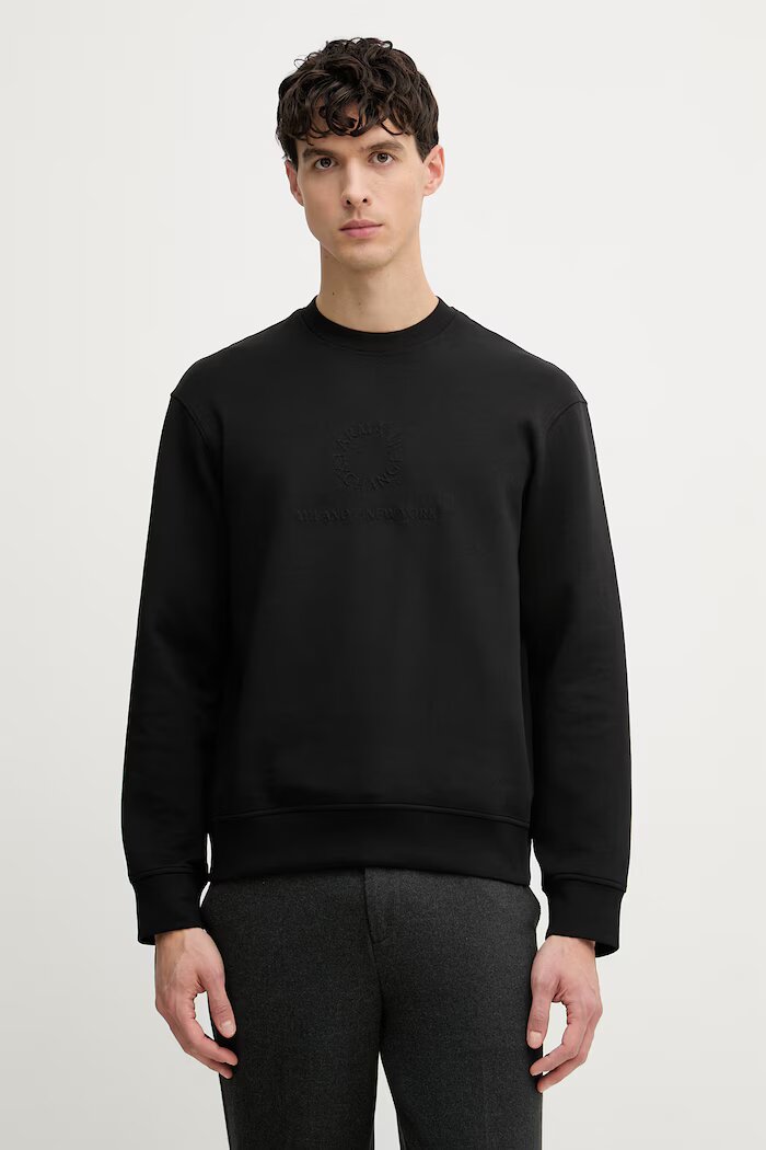 Armani Exchange суичър мъжки черен XM002445