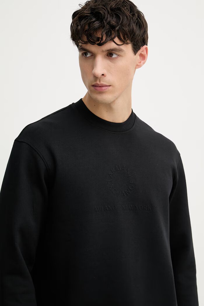 Armani Exchange суичър мъжки черен XM002445