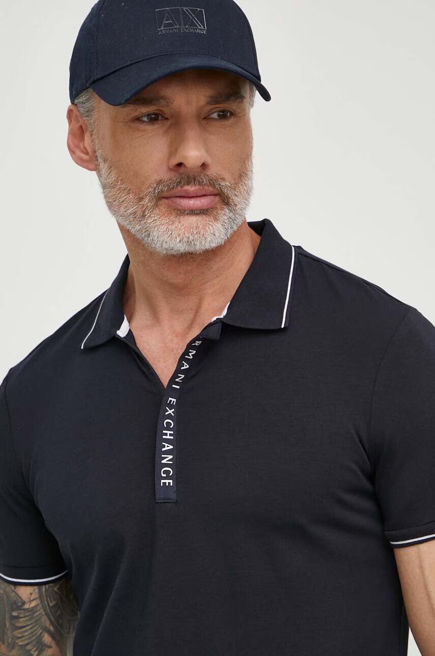 Armani Exchange Тениска с яка