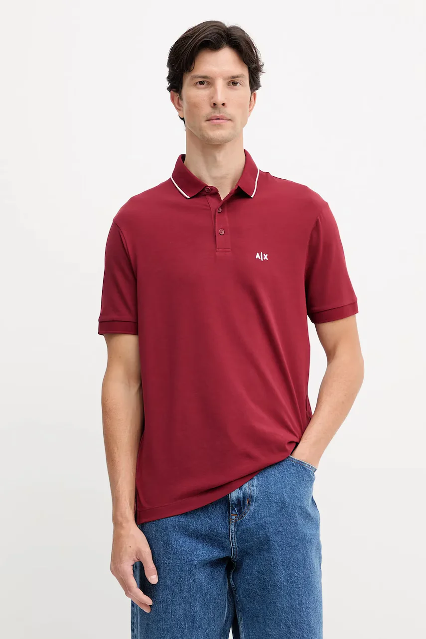 Armani Exchange Тениска с яка